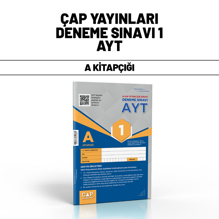 ÇAP YAYIN YKS AYT SNV 1-A - 25-26